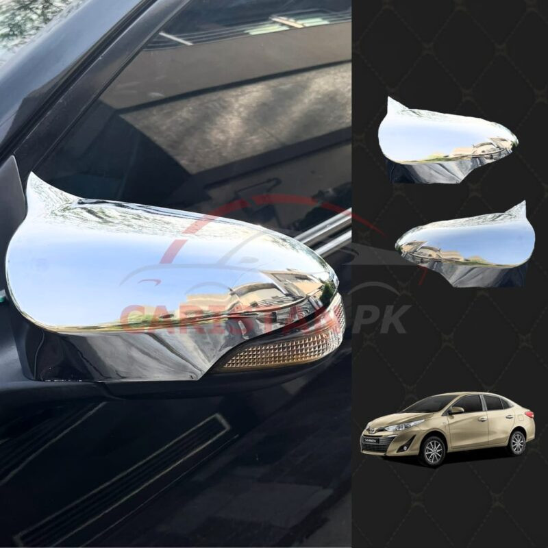 Toyota Yaris Batman Style Chrome Side Mirror Cover