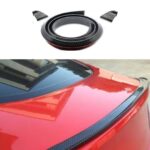 Universal Rear Carbon Fiber Trunk Spoiler Wing Lip With Tape Universal Rear Carbon Fiber Trunk Spoiler Wing Lip With Tape
