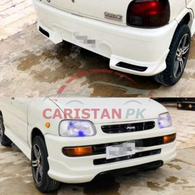 Unpainted Daihatsu Cuore High-Grade Fiber Glass Sports Body Kit 4 Piece