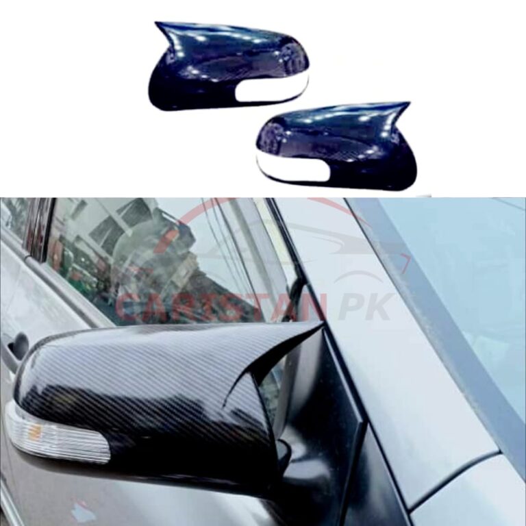 Toyota Vitz Batman Style Side Mirror Cover Carbon Fiber 2006-10