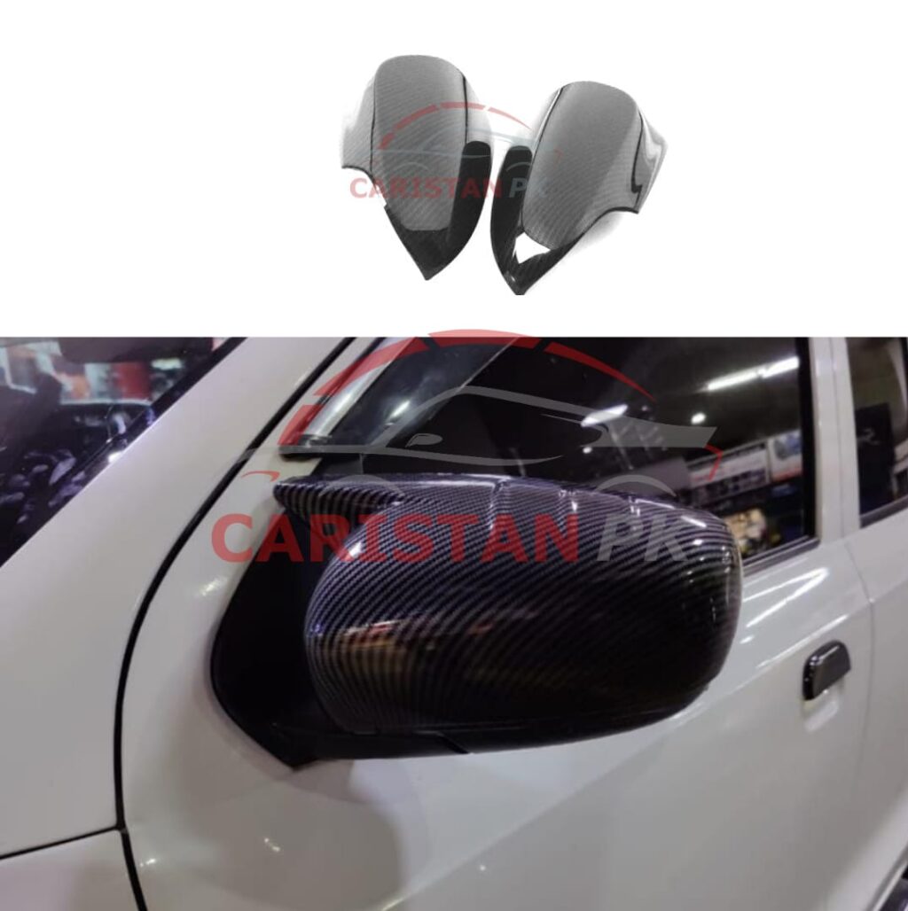 Suzuki Alto VXL Batman Style Side Mirror Cover Carbon Fiber