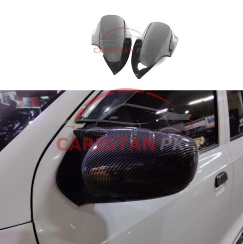 Suzuki Alto VXL Batman Style Side Mirror Cover Carbon Fiber