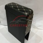 Custom Fit Armrest Black With Beige Stitch