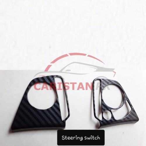 Honda Civic X Multimedia Steering Controls Carbon Fiber Trim 2016-21 1