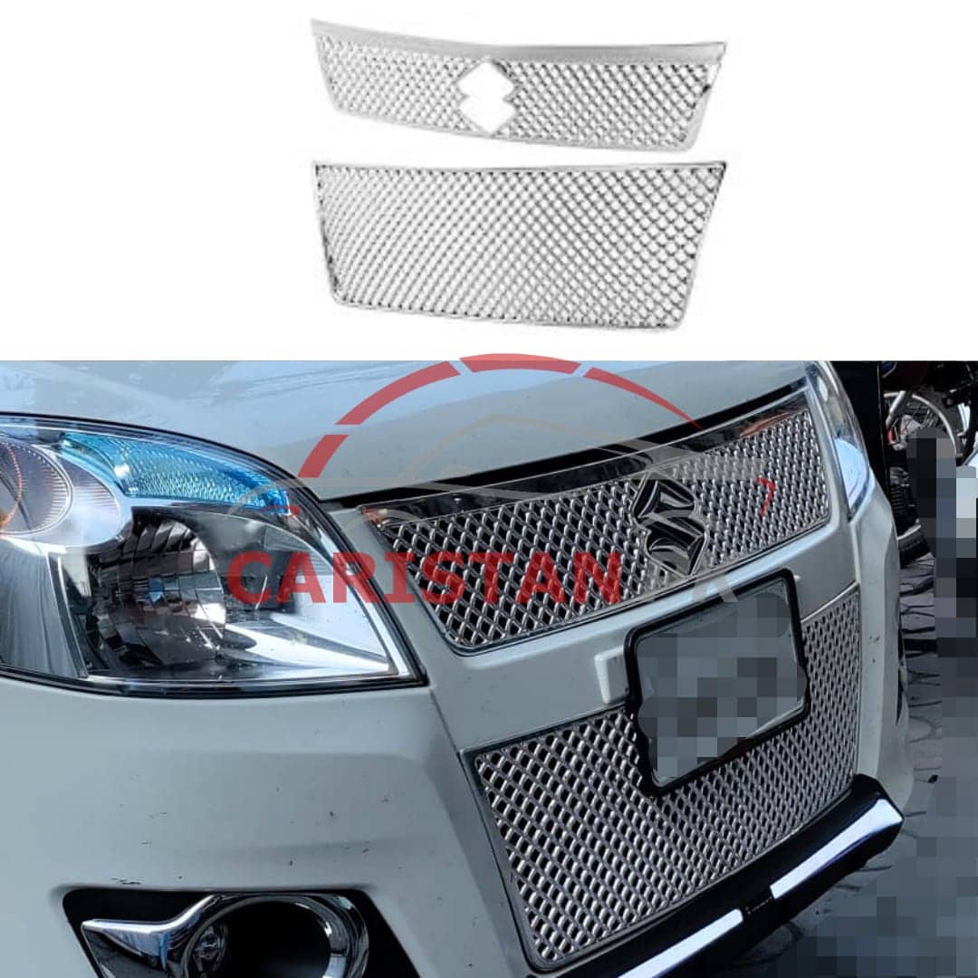 Suzuki Wagon R Pakistan Variant Honeybee Chrome Mesh Grille 2Pc