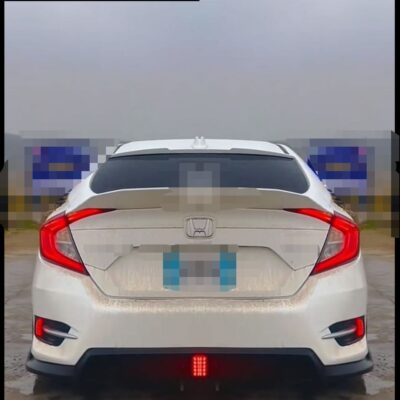 Honda Civic X Rear Bumper Diffuser With Square Light 2016-21