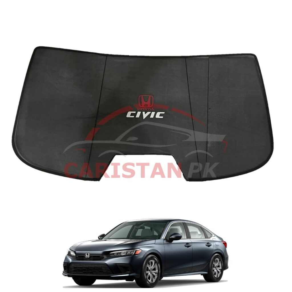 Honda Civic Back Screen Curtain With Logo 2022 Model & Onwards
