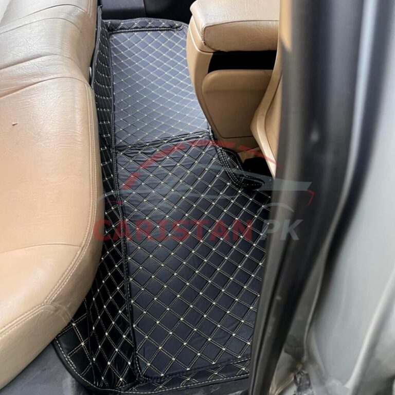 Honda Civic Reborn 7D Floor Mats Black With Beige Stitch 3