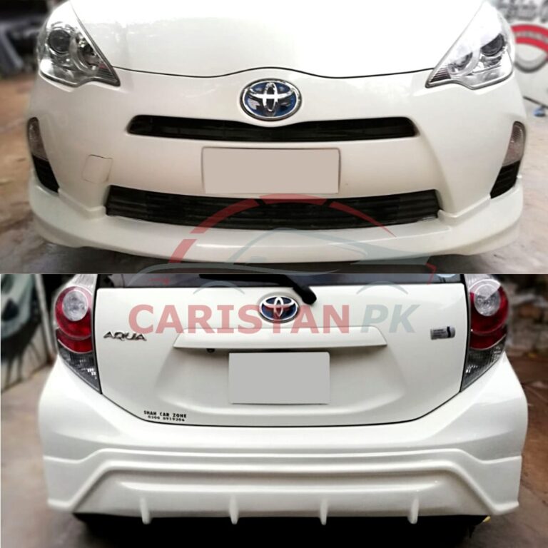 Unpainted Toyota Aqua 2011-16 High-Grade Fiber Glass Body Kit 2 Piece