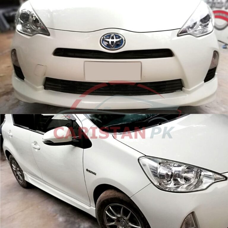 Unpainted Toyota Aqua 2011-16 High-Grade Fiber Glass Body Kit 4 Piece