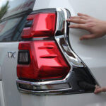 Toyota Prado Headlight Backlight Chrome Cover Set 2010-21 3