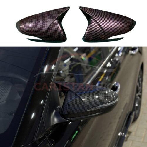 Hyundai Elantra Batman Style Side Mirror Cover Carbon Fiber