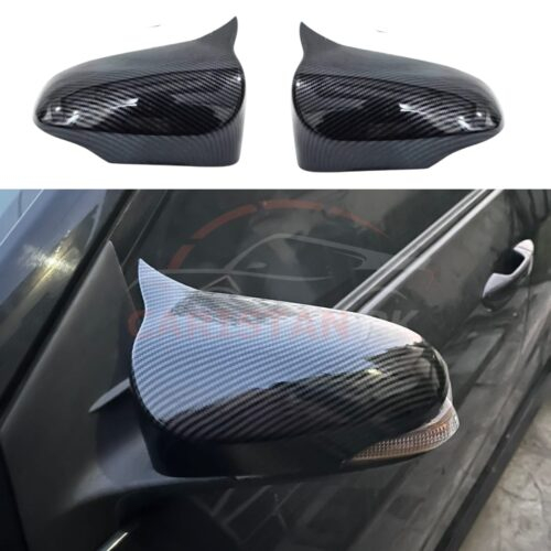Toyota Corolla Axio Batman Style Carbon Fiber Side Mirror Cover 2014-25