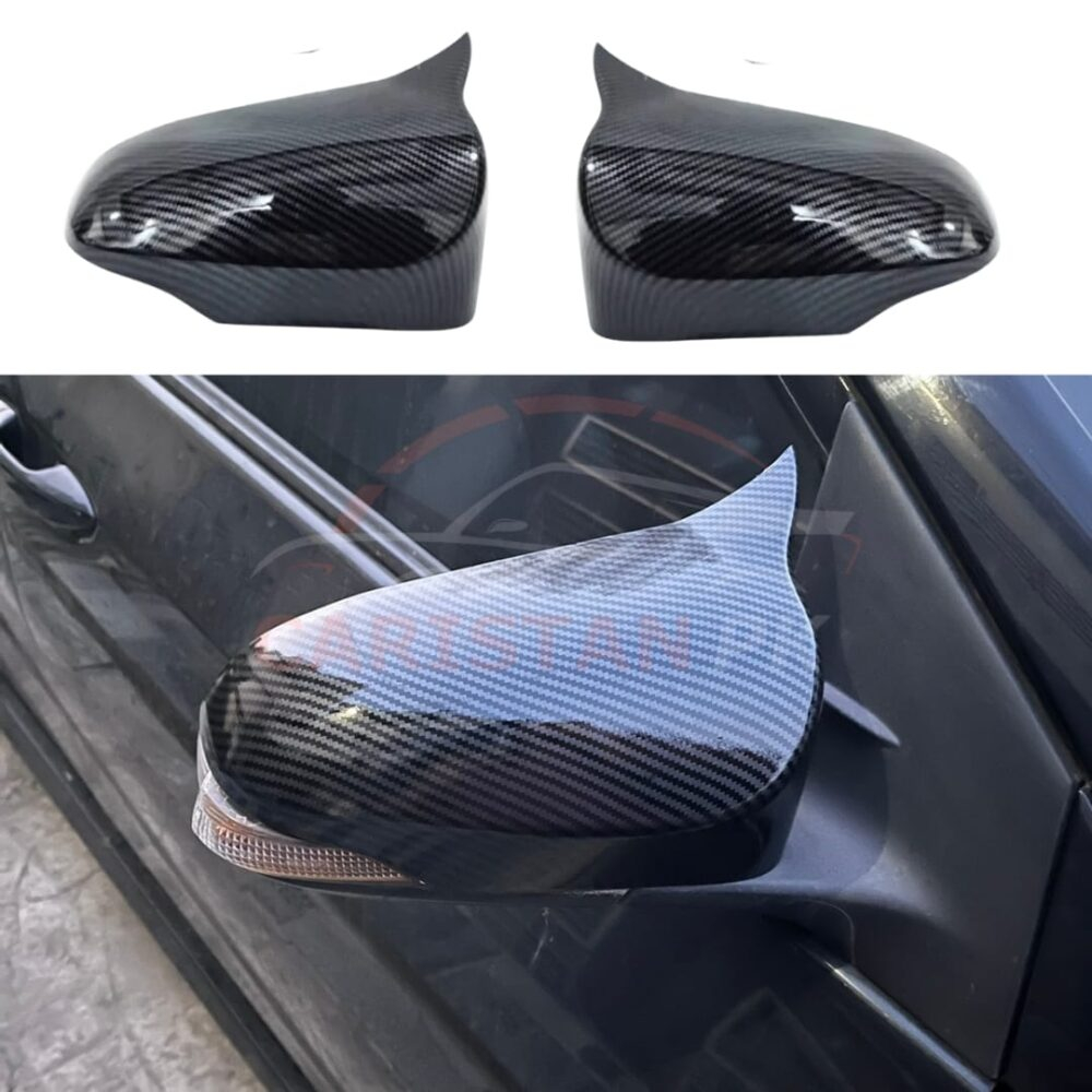 Toyota Passo Batman Style Carbon Fiber Side Mirror Cover 2017-23
