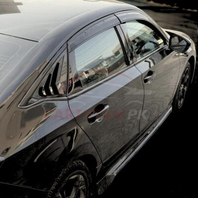 Honda Civic Window Quarter Glass Vent Glossy Black 2022 Model & Onwards 1