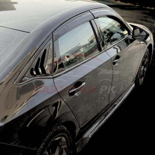 Honda Civic Window Quarter Glass Vent Glossy Black 2022 Model & Onwards 1