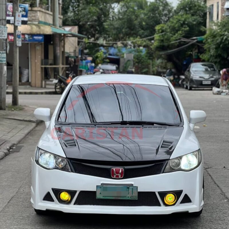 Unpainted Honda Civic Reborn Mugen High-Grade Fiber Glass Body Kit 2 Pc 4
