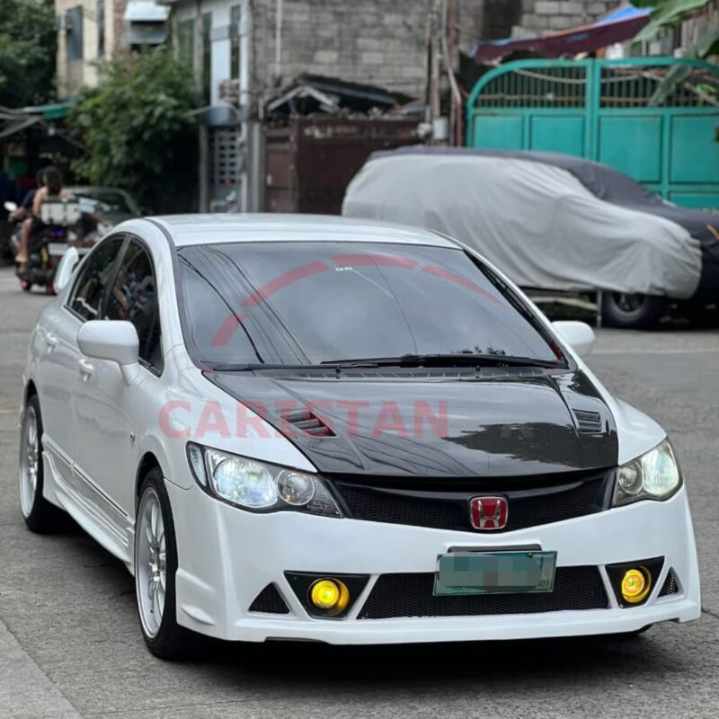 Unpainted Honda Civic Reborn Mugen High-Grade Fiber Glass Body Kit 4 Pc 4