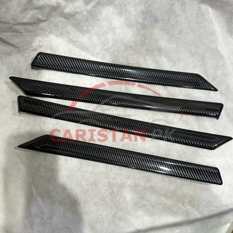 Honda Civic X Carbon Fiber Door Panel Upper Trims 2016-21 3