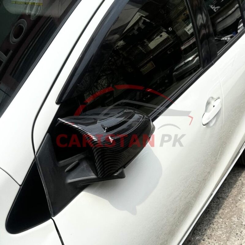 Toyota Passo Batman Style Carbon Fiber Side Mirror Cover 2017-23 2
