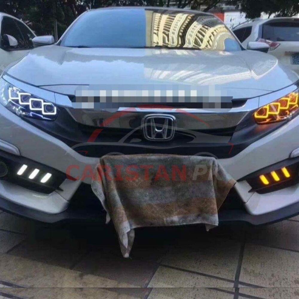 Honda Civic Bugatti Chiron Style LED Headlamp 2016-21