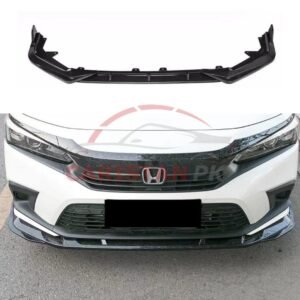 Honda Civic Front Bumper Splitter Glossy Black 2022 Model & Onwards