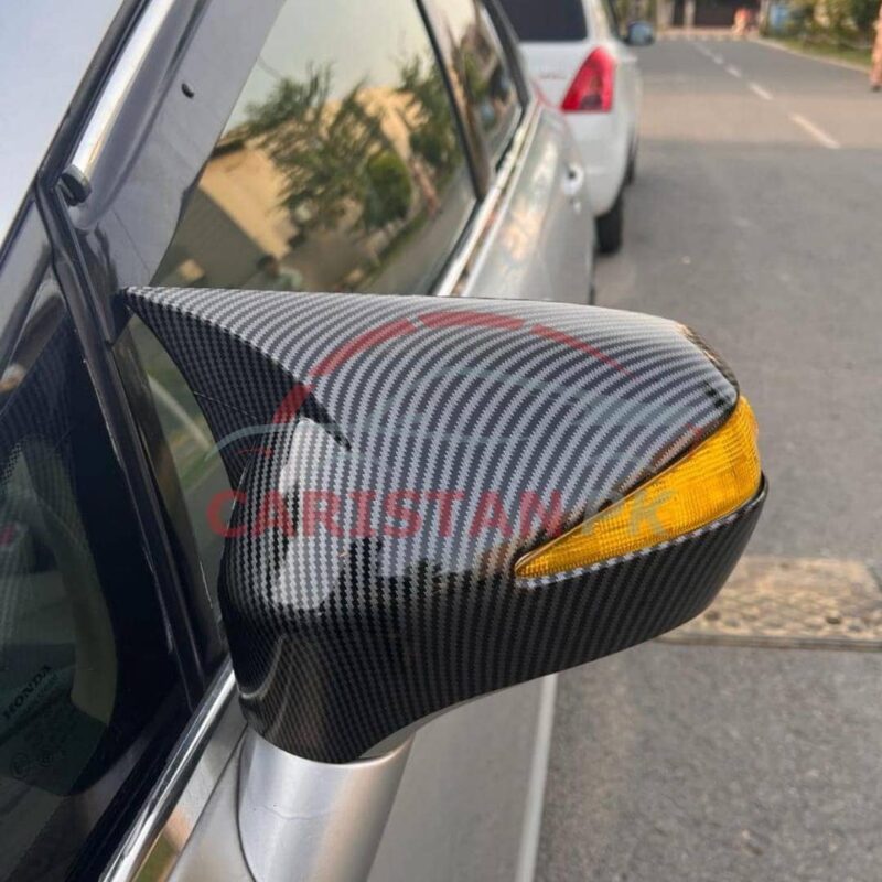 Honda Civic Reborn Batman Style Side Mirror Cover Carbon Fiber 1