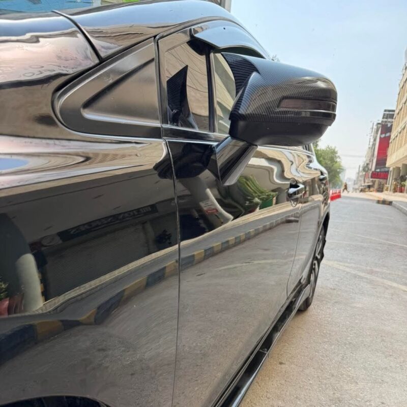 Honda Civic Reborn Batman Style Side Mirror Cover Carbon Fiber 2