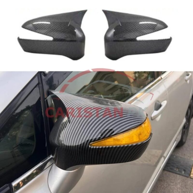 Honda Civic Reborn Batman Style Side Mirror Cover Carbon Fiber 5
