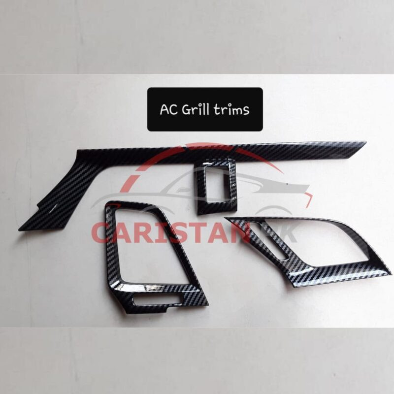 Honda Civic X AC Vents Carbon Fiber Trim 2016-21 2