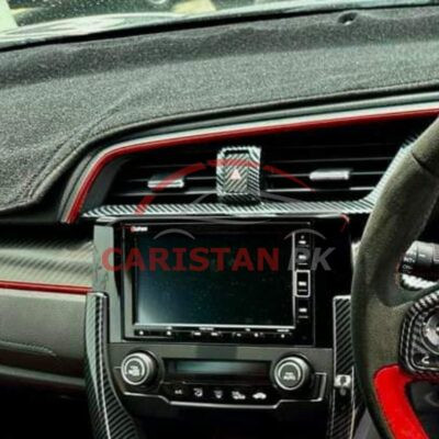Honda Civic X AC Vents Carbon Fiber Trim 2016-21