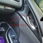 Honda Civic X Carbon Fiber Inner Door Lock Trim 2016-21