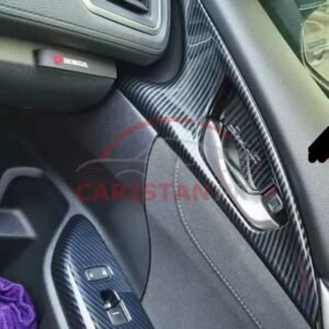 Honda Civic X Carbon Fiber Inner Door Lock Trim 2016-21