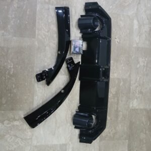 Honda Civic X Rear Bumper Diffuser With Square Light 2016-21 2