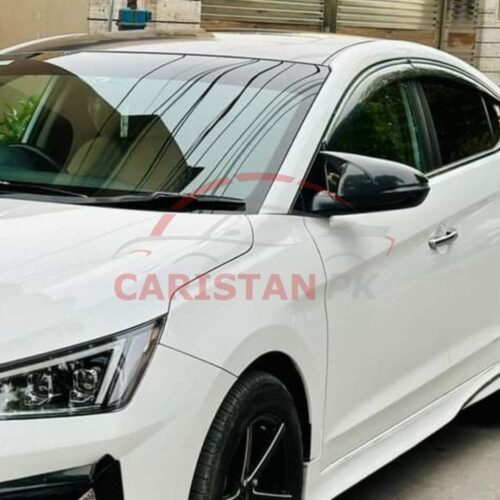 Hyundai Elantra Batman Style Side Mirror Cover Carbon Fiber 4