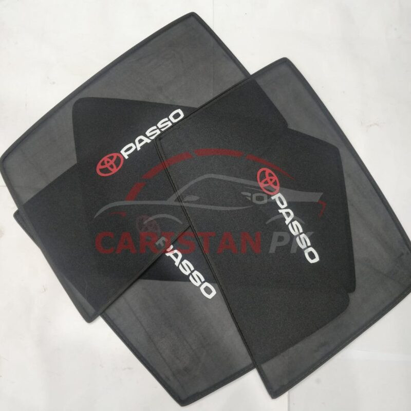 Toyota Passo Sunshades With Logo 2011-16 1