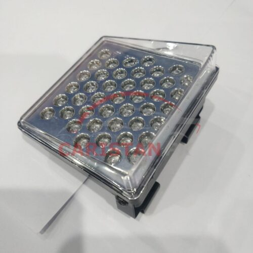 Universal Flashing LED Square Transparent Brake Light 1