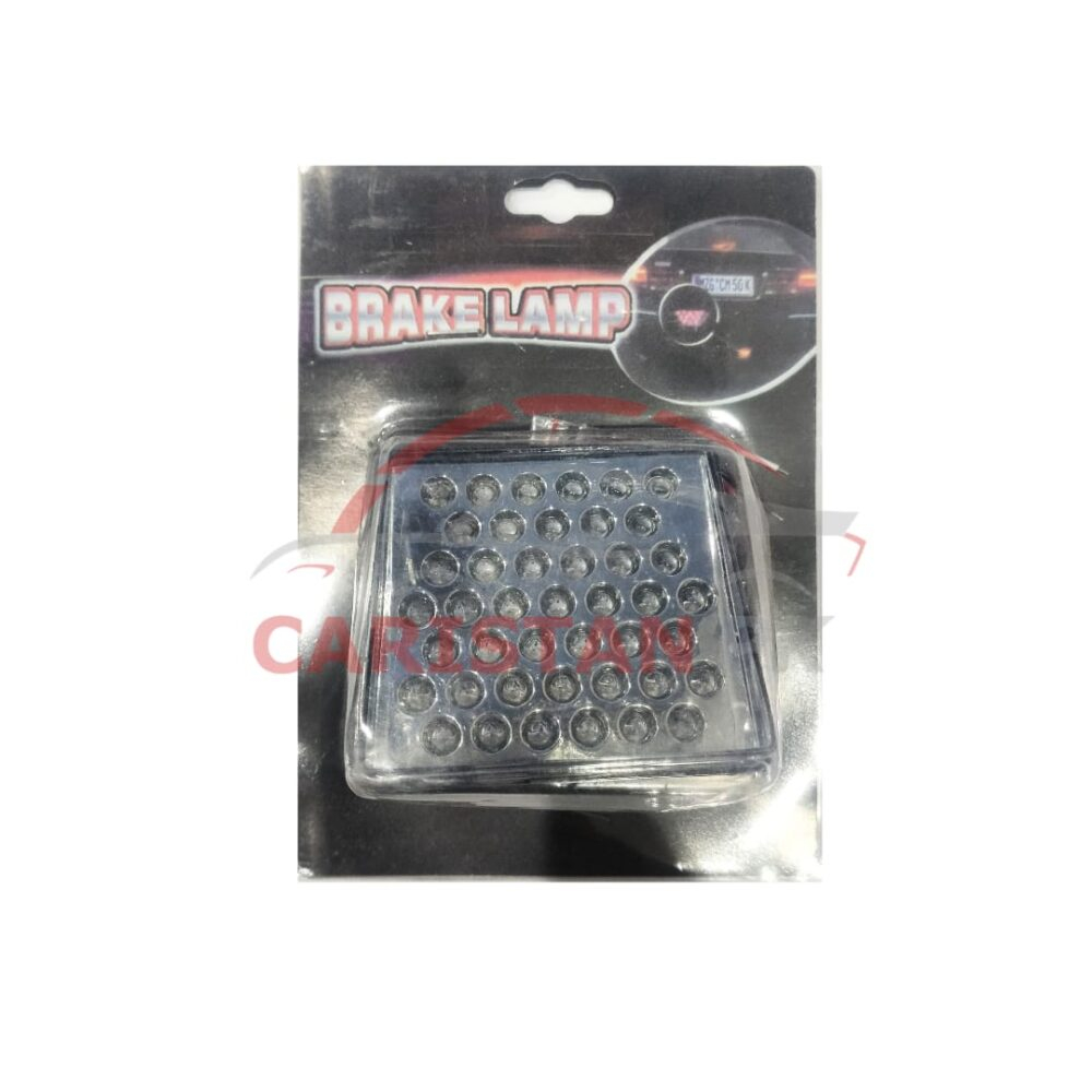 Universal Flashing LED Square Transparent Brake Light