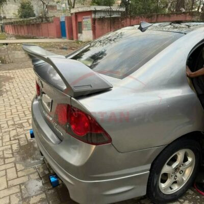 Unpainted ABS Plastic Mugen Style Trunk Spoiler 3 Piece 3