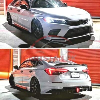 Unpainted Honda Civic Fiber Glass Body Kit 4 Piece 2022 Model & Onwards