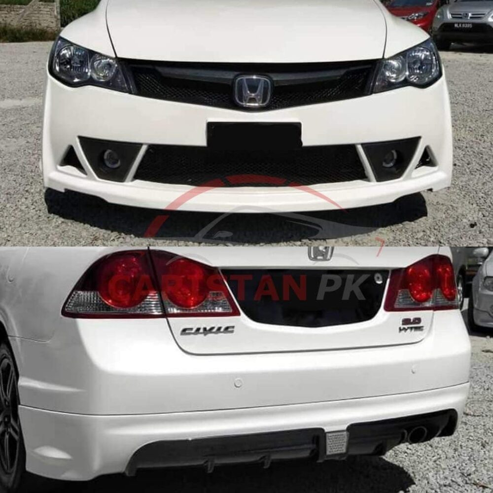 Unpainted Honda Civic Reborn Mugen High-Grade Fiber Glass Body Kit 4 Pc Unpainted Honda Civic Reborn Mugen High-Grade Fiber Glass Body Kit 4 Pc