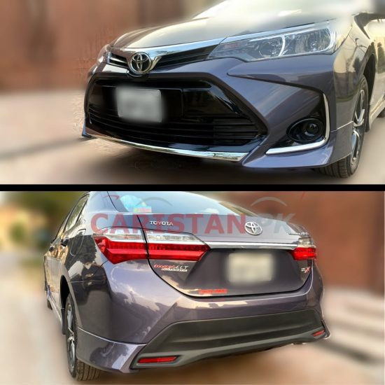 Unpainted Toyota Corolla Altis X Facelift Kit ABS Plastic Unpainted Toyota Corolla Altis X Facelift Kit ABS Plastic