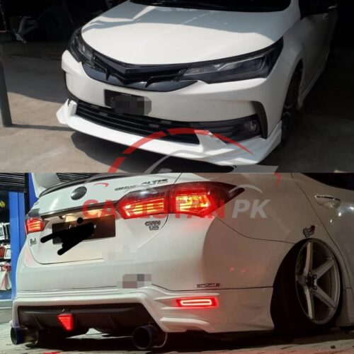 Unpainted Toyota Corolla Fiber Glass Premium Sports Kit 2 Pc 2017-21