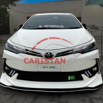 Unpainted Toyota Corolla Premium Sports Kit Front Bumper Extension 2017-21 1