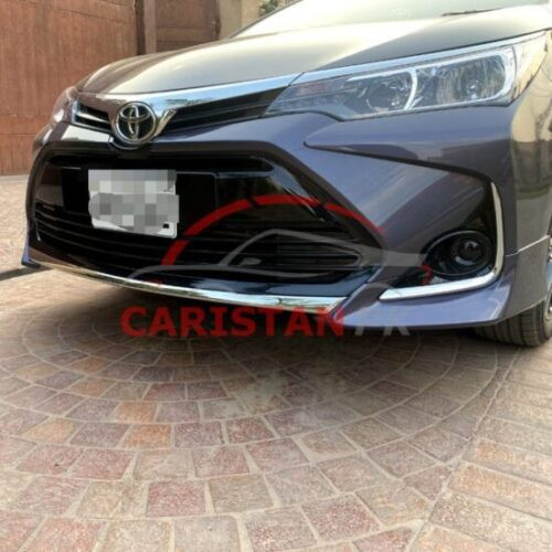 Unpainted Toyota Corolla Altis X Facelift Kit With Side Skirts ABS Plastic 3