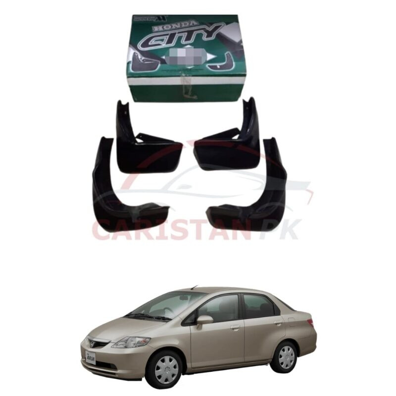 Honda City Mud Flaps Splash Guards Black 2004-06 Honda City Mud Flaps Splash Guards Black 2004-06