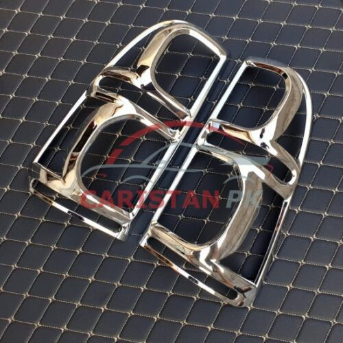 Toyota Hilux Vigo Headlight Backlight Chrome Cover Set 2012-15 2