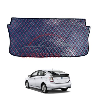 Toyota Prius 7D Trunk Protection Mat Black With Red Stitch 2010-17