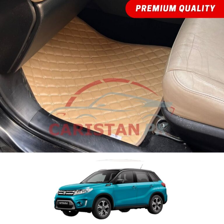 Suzuki Vitara Flat Style 7D Floor Mats Beige Stitch