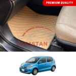 Toyota Passo Flat Style 7D Floor Mats Beige Stitch 2011-16